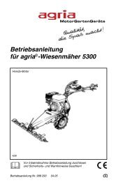 Betriebsanleitung für agria®-Wiesenmäher 5300