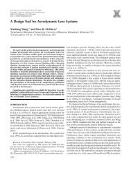 A Design Tool for Aerodynamic Lens Systems - Department of ...