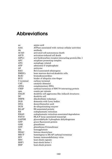 Role of the ubiquitin-like modifier FAT10 in protein degradation and ...