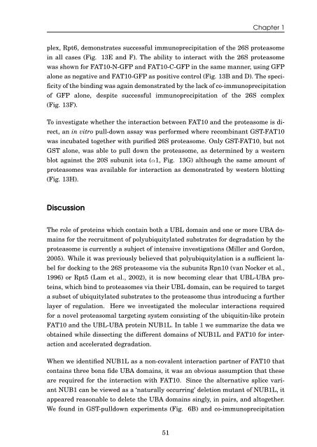 Role of the ubiquitin-like modifier FAT10 in protein degradation and ...