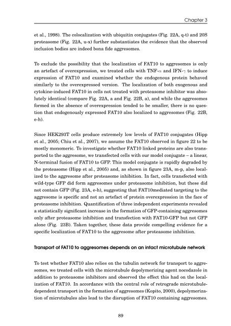 Role of the ubiquitin-like modifier FAT10 in protein degradation and ...