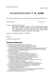 Gemeinderatsprotokoll 22.07.2009 (74 KB) - .PDF - Thaur - Land Tirol