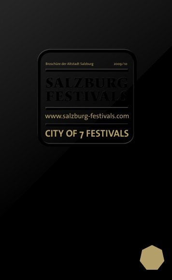 City of 7 festivals - Salzburg Festivals