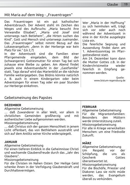 Pfarrbrief Weihnachten 2012