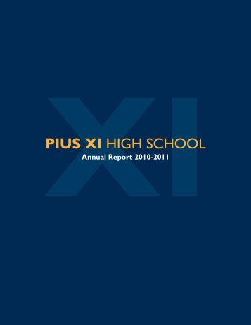 Annual Report 2010_2011 2.eps - Pius XI High School