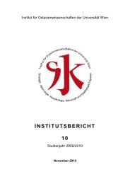 Institutsbericht 2008 - Institut für Ostasienwissenschaften ...