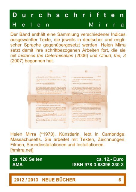 Gesamtverzeichnis - Merve Verlag Berlin