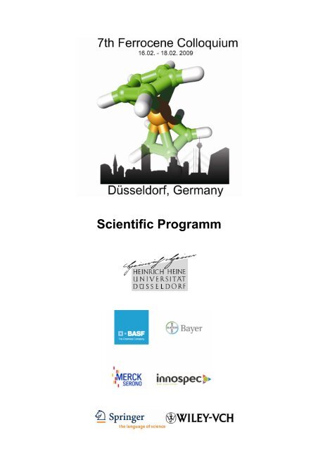Scientific Programm - AK Renz - Leibniz Universität Hannover