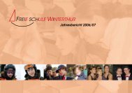 Jahresbericht Schuljahr 2006/2007 - Freie Schule Winterthur