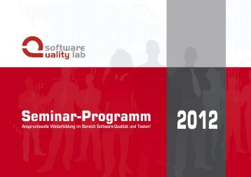 Aktuelles Seminar-Programm [PDF] - Software Quality Lab