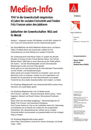Jubilarehrung_24.11.2012_01.pdf - IG Metall - Koblenz
