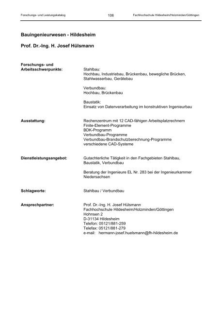 forschungs- und leistungskatalog der hochschulen in ... - Mentoring