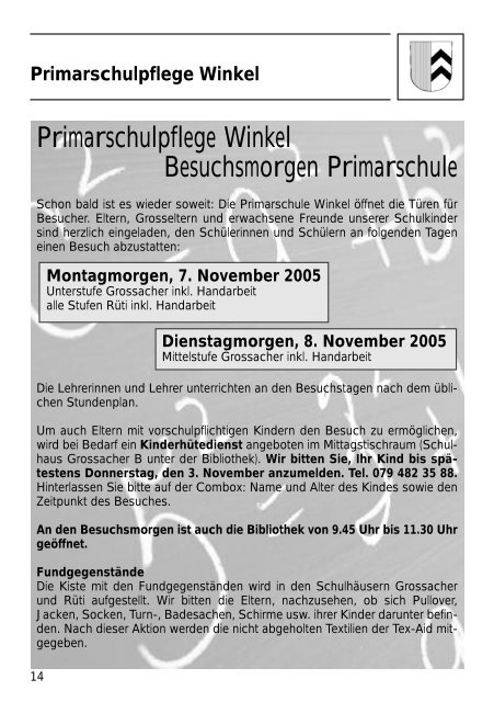 dorfziitig November 2005