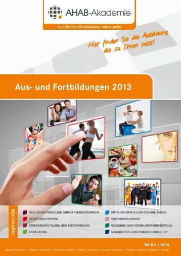 Katalog Aus- und Weiterbildungen 2013 - Trainer.de