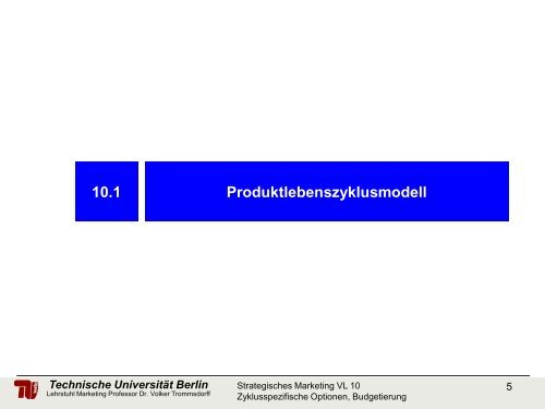 Strategische Situationsanalyse - Technische Universität Berlin