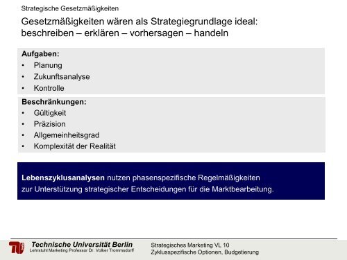 Strategische Situationsanalyse - Technische Universität Berlin