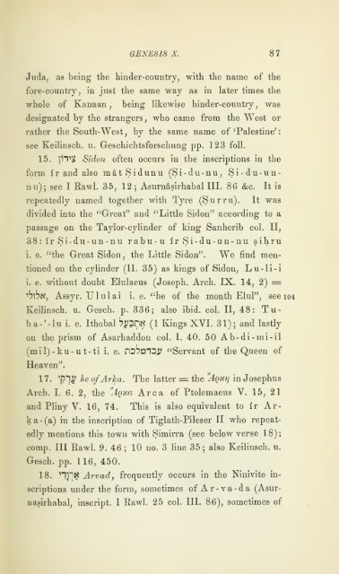 The Cuneiform inscriptions and the Old Testament; - The Search For ...