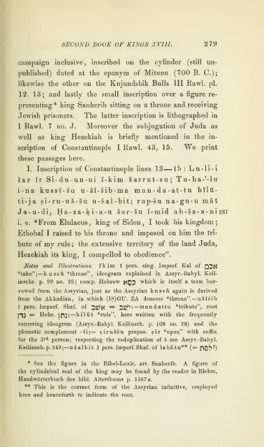 The Cuneiform inscriptions and the Old Testament; - The Search For ...