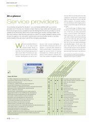 Market Survey Service Providers (as per December 2012 - COSSMA