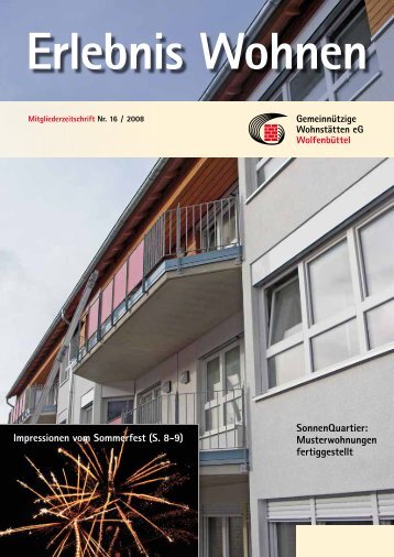 Ausgabe 16 / 2008 - Gemeinnützige Wohnstätten eG Wolfenbüttel