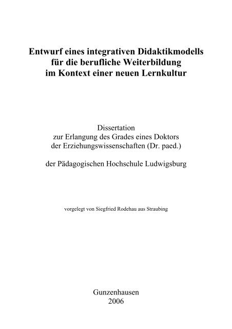 Rodehau Siegfried Fachsymposium Empowerment - 
