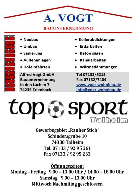 02.12.2012 14. Spieltag SGM - TSV Erlenbach