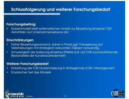 Ein strategischer Ansatz zur Nutzenmessung von CSR