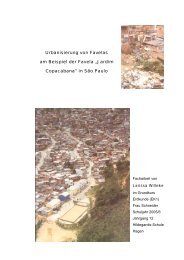 Urbanisierung von Favelas am Beispiel der Favela - Hildegardis ...