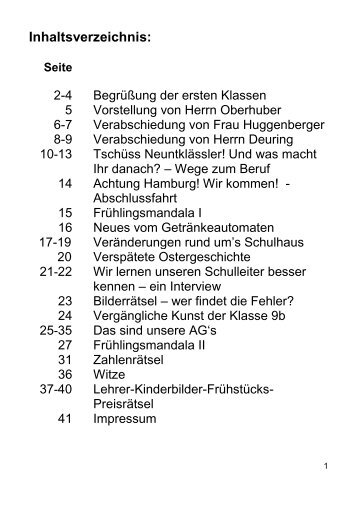 Preisrätsels - Sonderpädagogischen Förderzentrum Ursberg