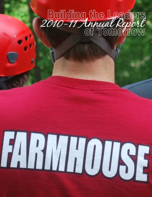 PDF Annual Report for printing - FarmHouse Fraternity