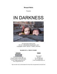 IN DARKNESS Press Kit - Mongrel Media