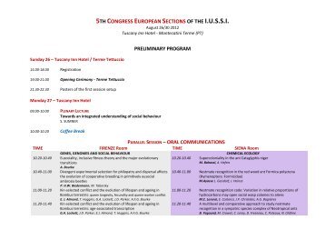 5th congress european sections of the iussi - MDB Enterprise srl