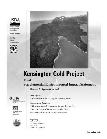 Kensington Gold Project Final Supplemental Environmental Impact ...