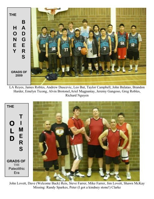 2012 Alumni Bball Program - St. Thomas More Collegiate