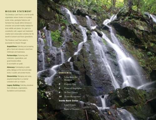 Annual Report 2006 - Simsbury Land Trust