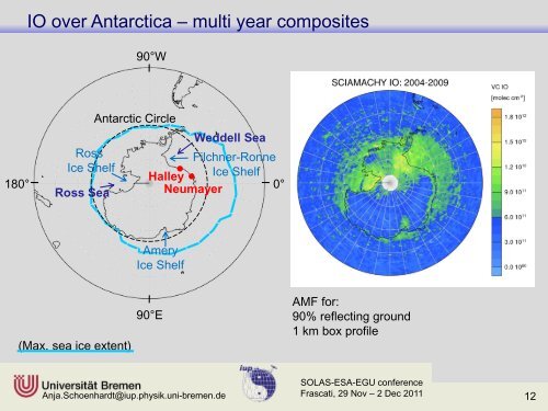 Iodine Monoxide and the Relations to Sea Ice - Congrex