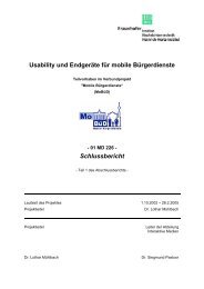 Usability und Endgeräte - Mobile Bürgerdienste