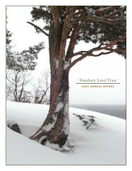 Annual Report 2005 - Simsbury Land Trust