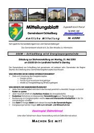 Mitteilungsblatt - Schiedlberg