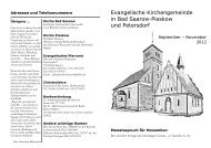 Gemeindebrief Sept.-Okt. 2012 - Evangelischer Kirchenkreis ...