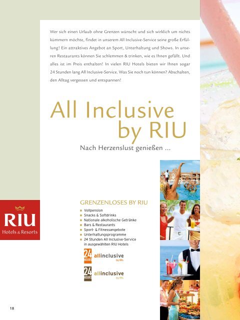 TUI - Riu: Hotels & Resorts - Winter 2010/2011 - Giata