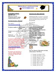 principal's newsletter november 2011 - Komarek School District 94