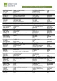 ULI Europe Annual Conference, 3 February 2010 - Urban Land ...