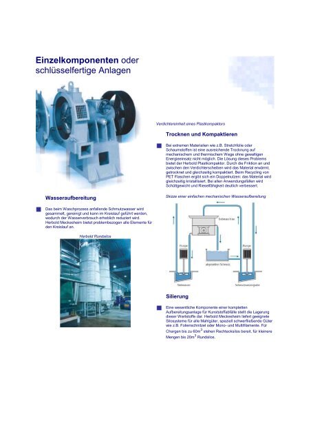 Waschanlagen für verschmutzte Kunststoffe - Schneidmühlen ...