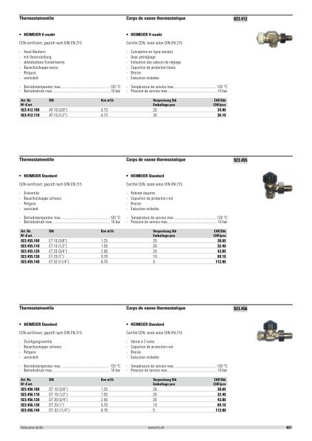 Distribution et émission de chaleur 2012/2013