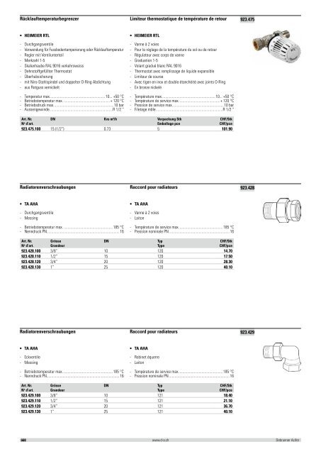 Distribution et émission de chaleur 2012/2013