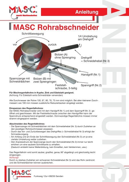 PDF-Download - MASC Bauartikel Vertriebs GmbH - Senden