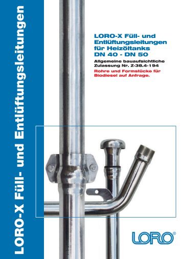 LORO-X Füll- und Entlüftungsleitungen - Edilportale