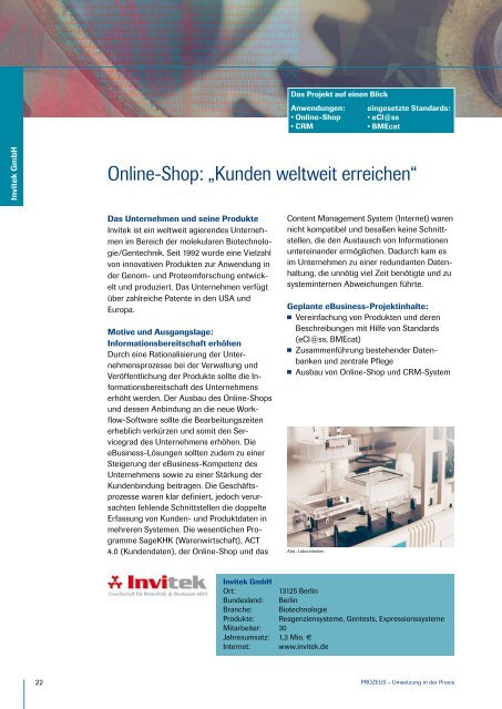 E-Business Standards Erfahrungsberichte in KMU - IT ...