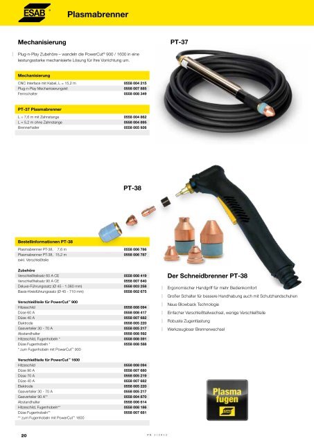 Produktkatalog 1 I 2012 - Esab